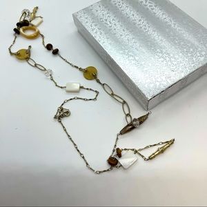 Gold Geometric Statement Necklace